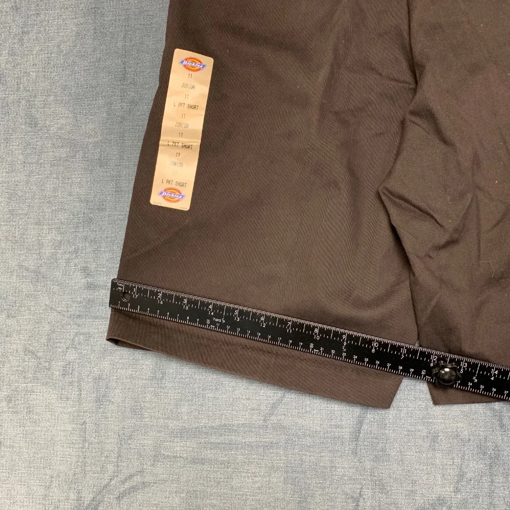Dickies Shorts Womens 11 Black Cotton Stretch Pockets Outdoor Flat Front Zip Fly